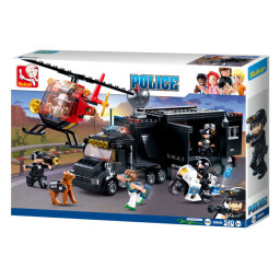 Sluban Policie  SWAT mobilní základna a zloději ve vrtulníku